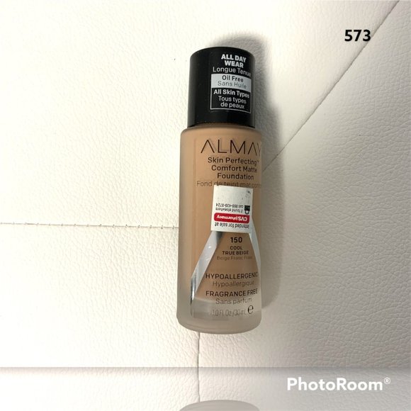 ALMAY Skin Perfecting, Comfort Matte Foundation, 150 Cool True Beige. Hypoallerg - Picture 1 of 7